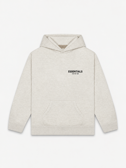 LIGHT OATMEAL — ESSENTIALS HOODIE