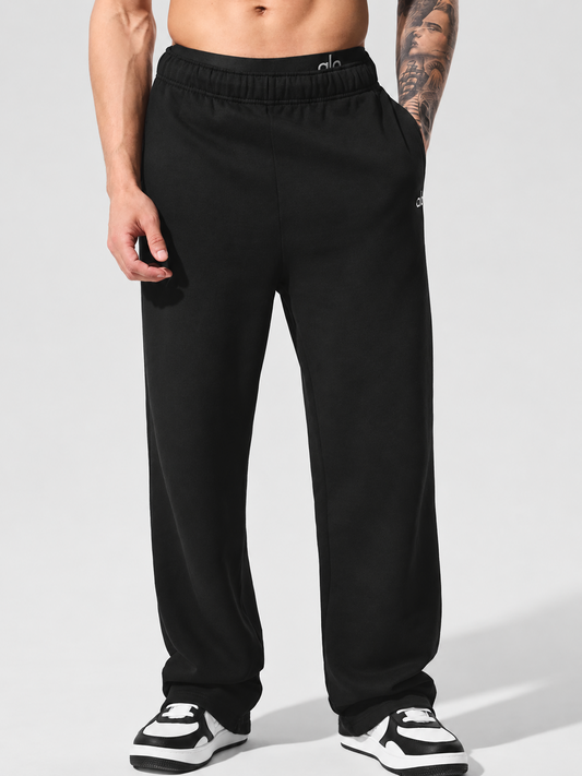 ALO Accolade Straight Leg Sweatpant – Black