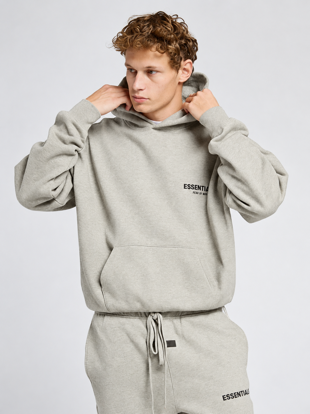 DARK OATMEAL — ESSENTIALS HOODIE