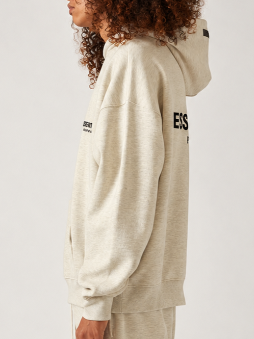 LIGHT OATMEAL — ESSENTIALS HOODIE