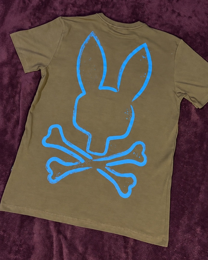Psycho Bunny Graffiti Azul Oliva
