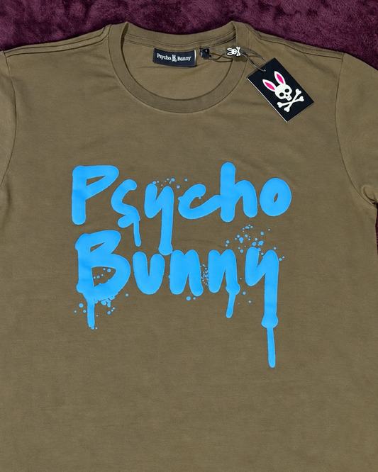 Psycho Bunny Graffiti Azul Oliva
