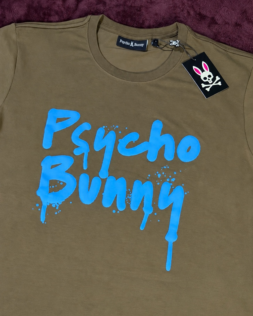 Psycho Bunny Graffiti Azul Oliva