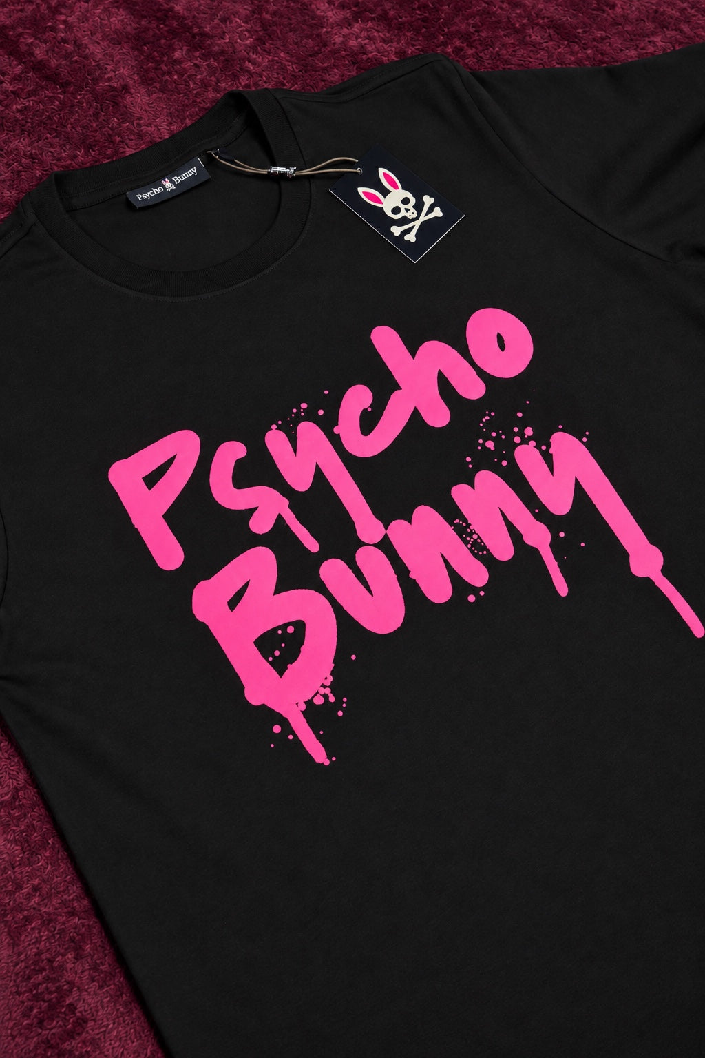 Psycho Bunny Graffiti Rosa Negra
