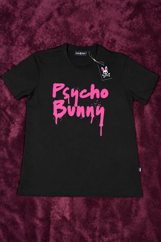 Psycho Bunny Graffiti Rosa Negra