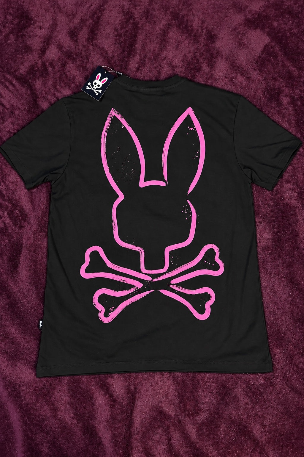 Psycho Bunny Graffiti Rosa Negra