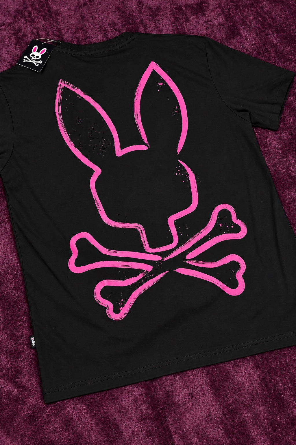 Psycho Bunny Graffiti Rosa Negra