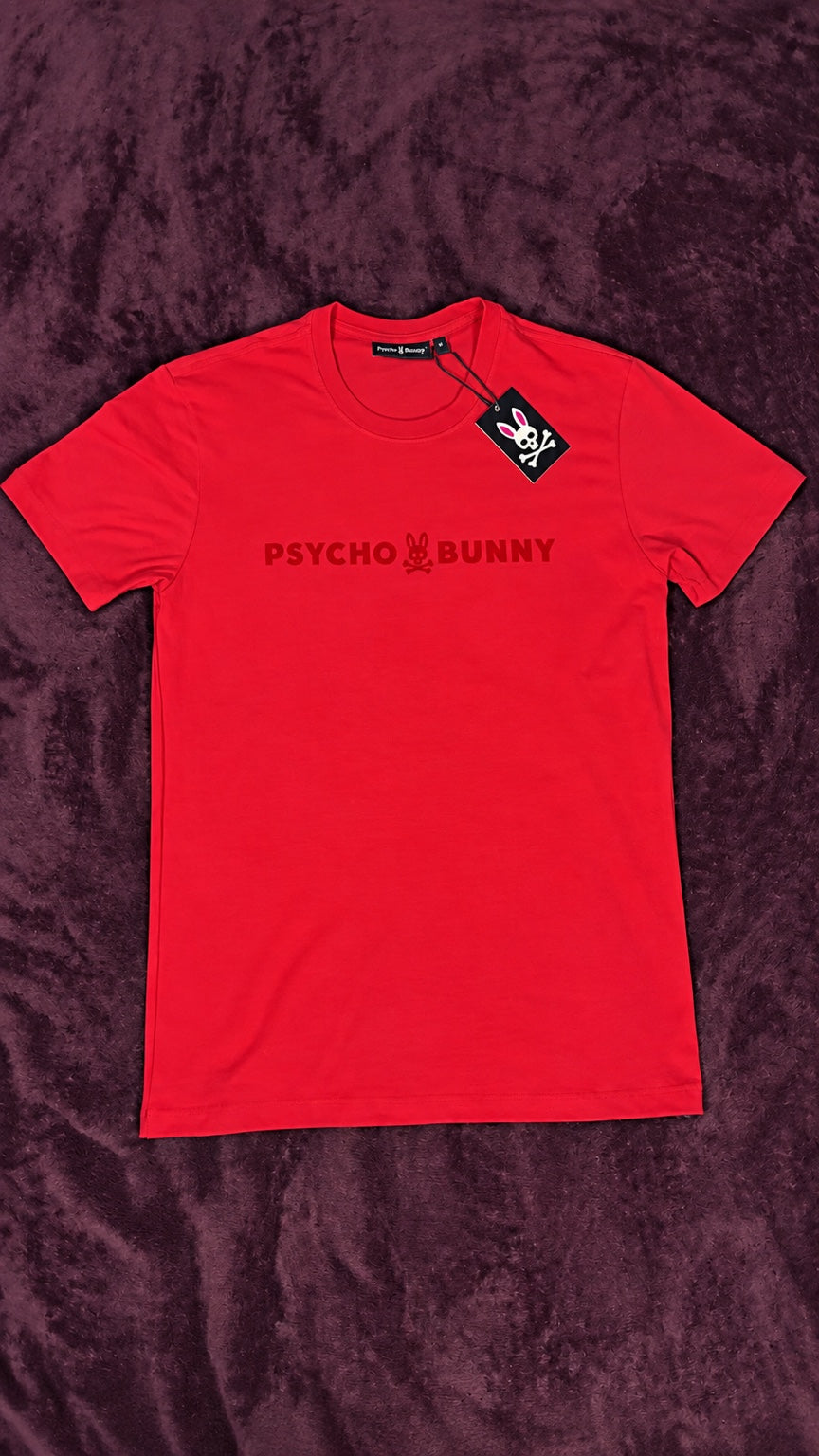 Psycho Bunny Logo Tonal Roja