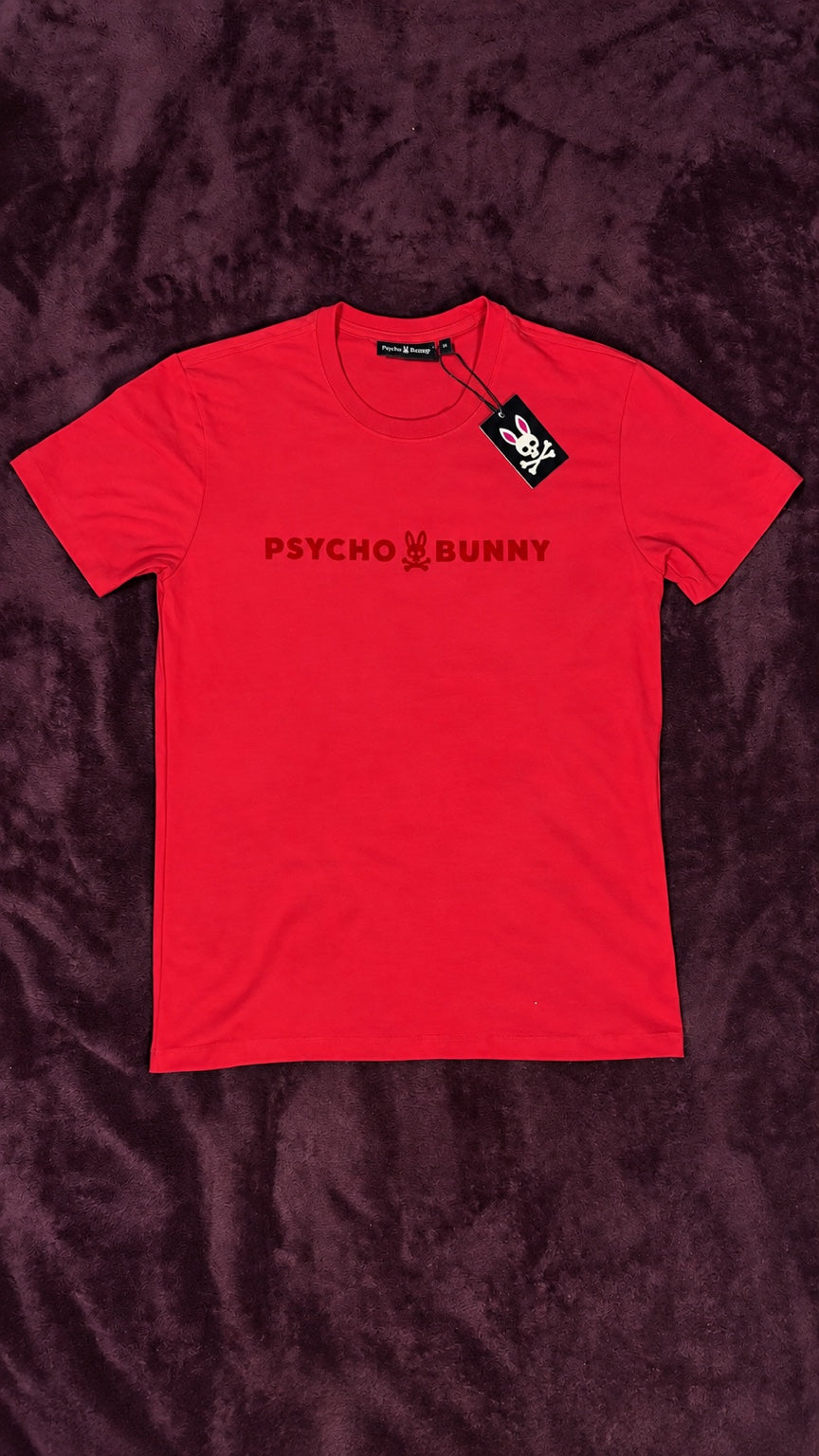 Psycho Bunny Logo Tonal Roja