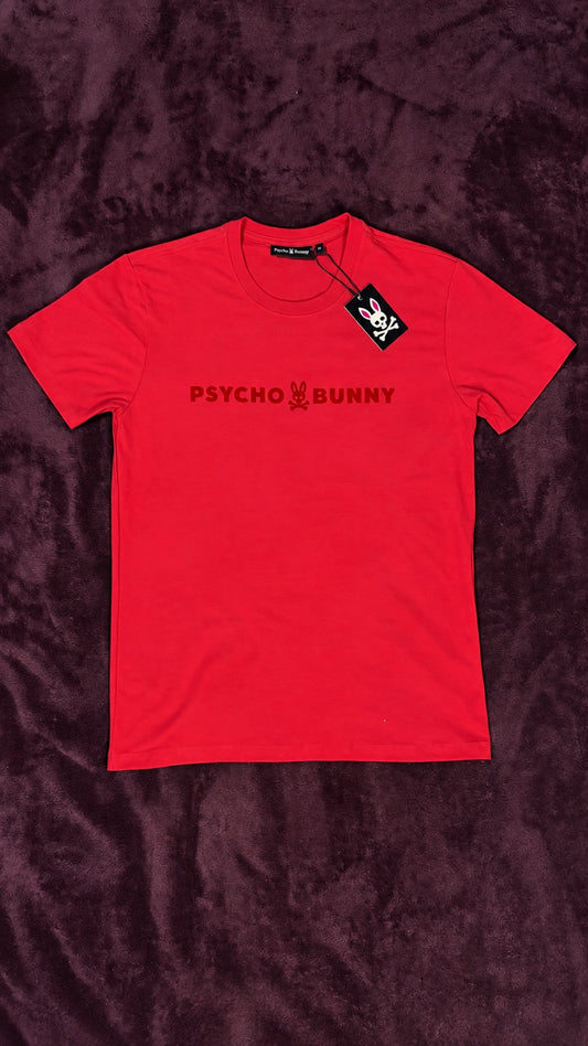 Psycho Bunny Logo Tonal Roja