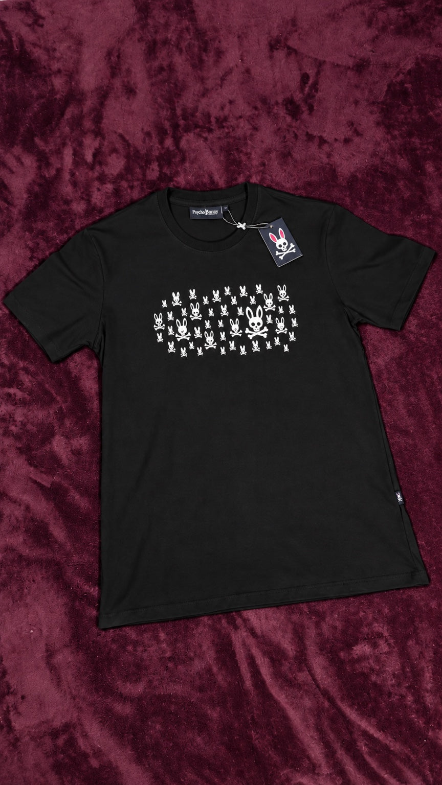 Psycho Bunny Multi Logo Blanca Negra