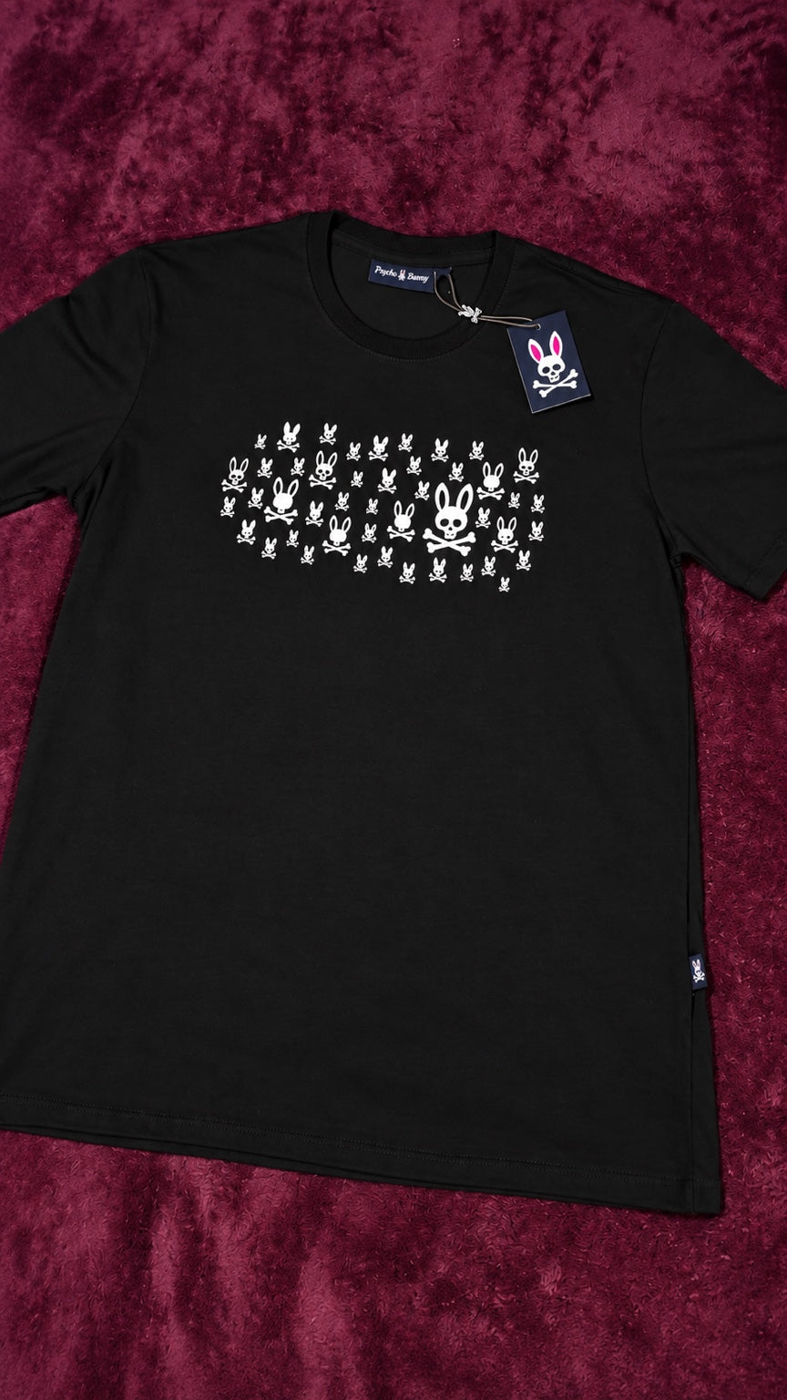 Psycho Bunny Multi Logo Blanca Negra