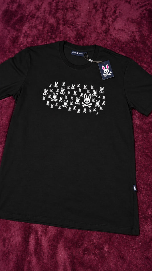 Psycho Bunny Multi Logo Blanca Negra