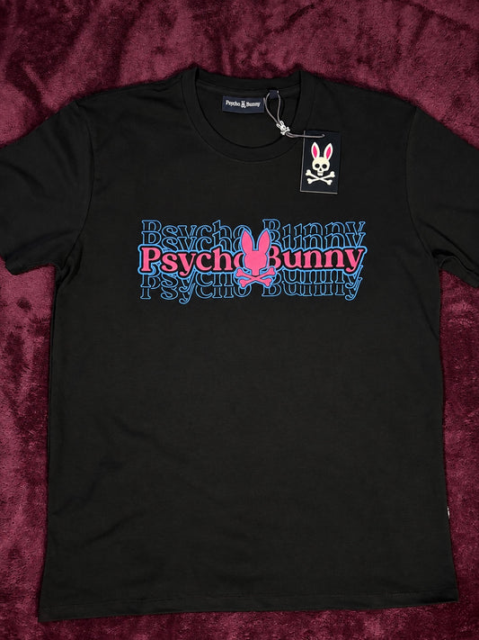 Psycho Bunny Pink Blue Echo Negra
