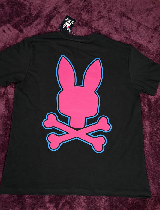 Psycho Bunny Pink Blue Echo Negra