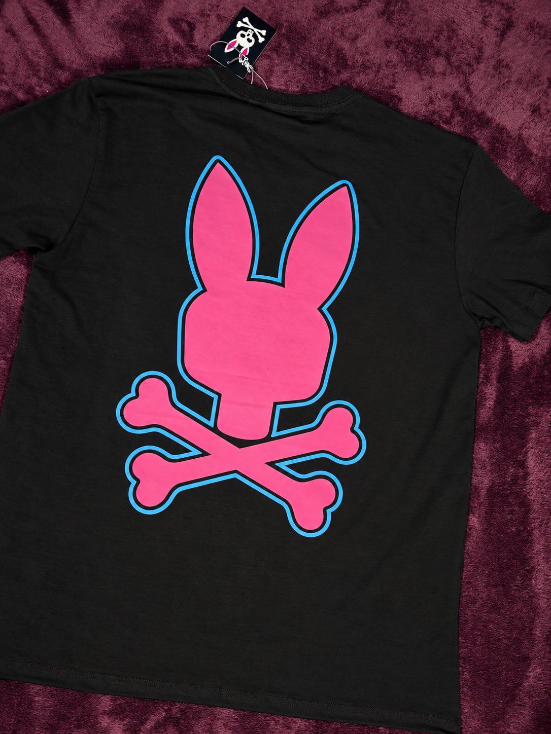 Psycho Bunny Pink Blue Echo Negra