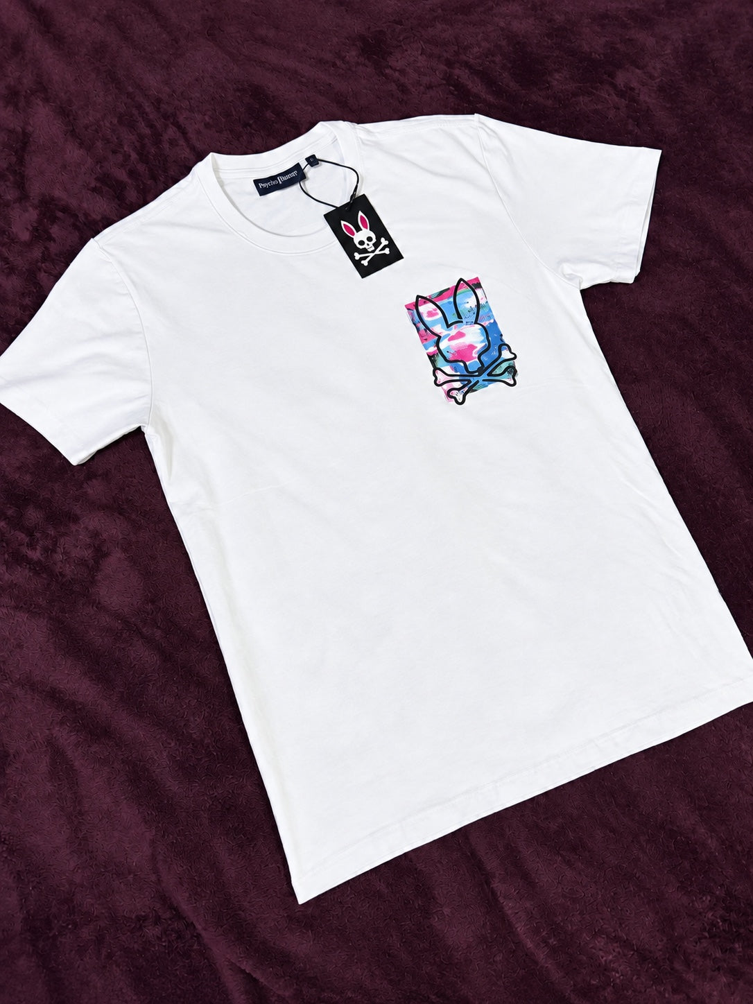 Psycho Bunny Splash Azul Rosa Blanca