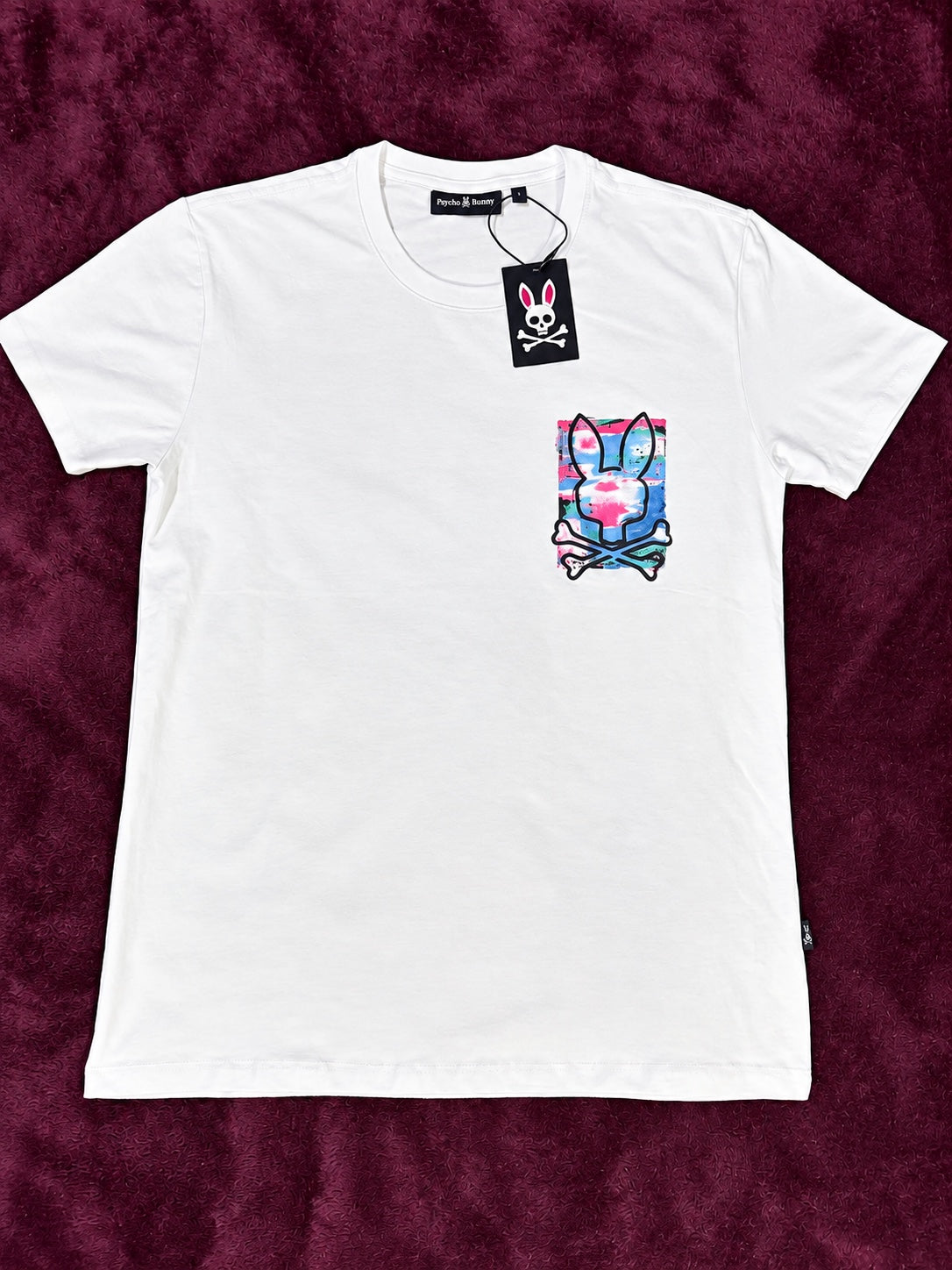 Psycho Bunny Splash Azul Rosa Blanca